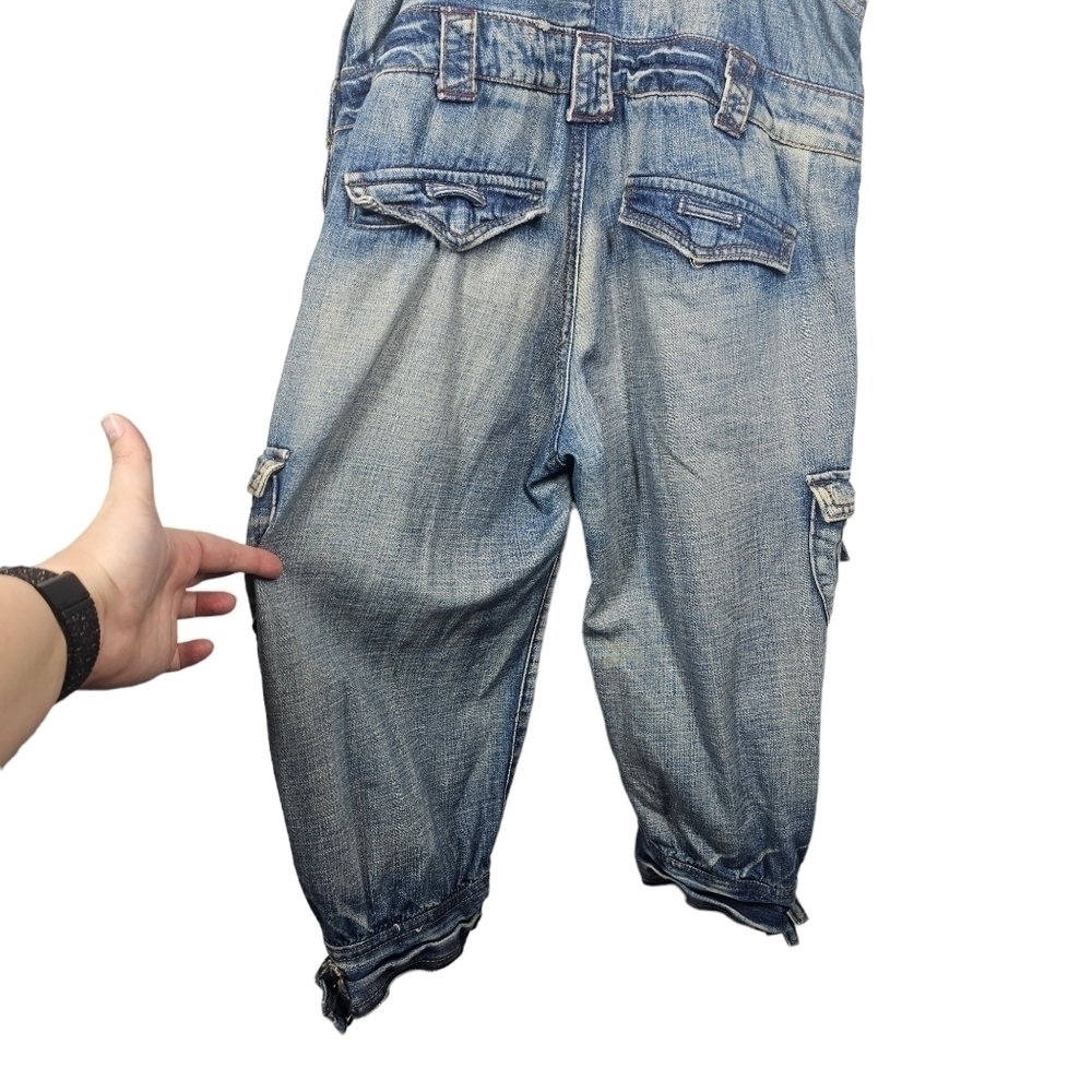 Nori Cargo Style Capri Overalls - Picture 2 of 6